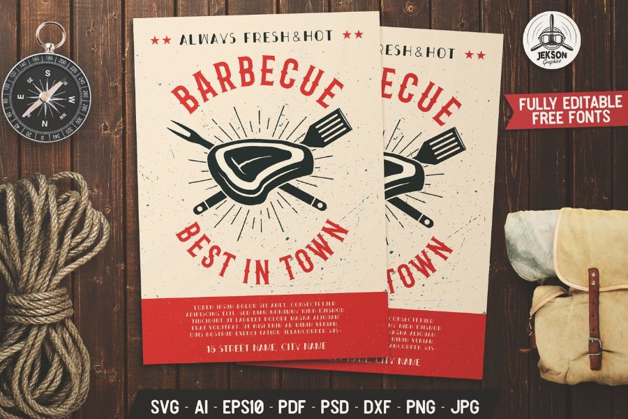 Barbecue Bar Flyer
