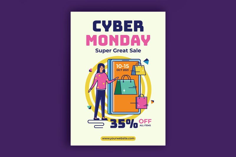 Cyber Monday Poster by uicreativenet