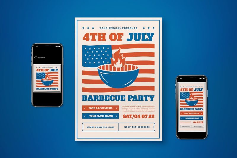4th of July Barbeque Flyer