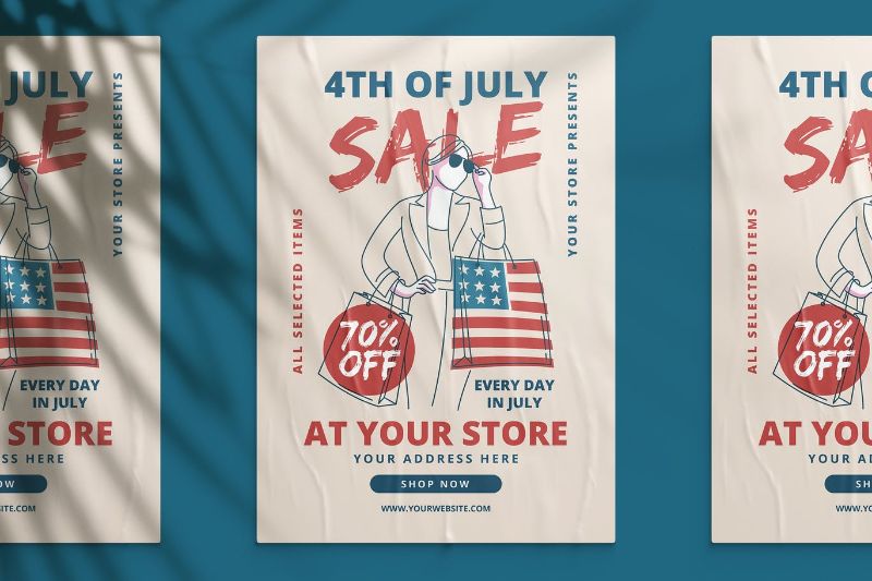 4th of July Sale Flyer