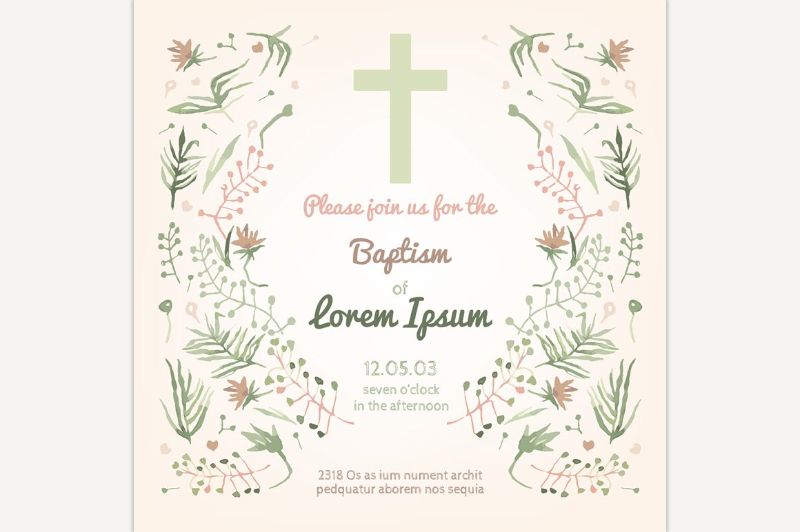 Baptism Invitation Card Anna Shop