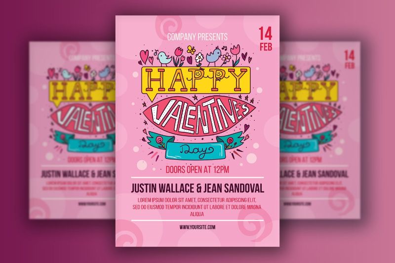 Valentine's Day Poster Lettering
