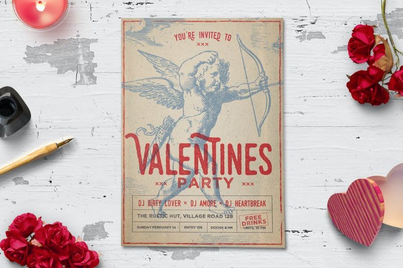 Vintage Valentine's Day Flyer