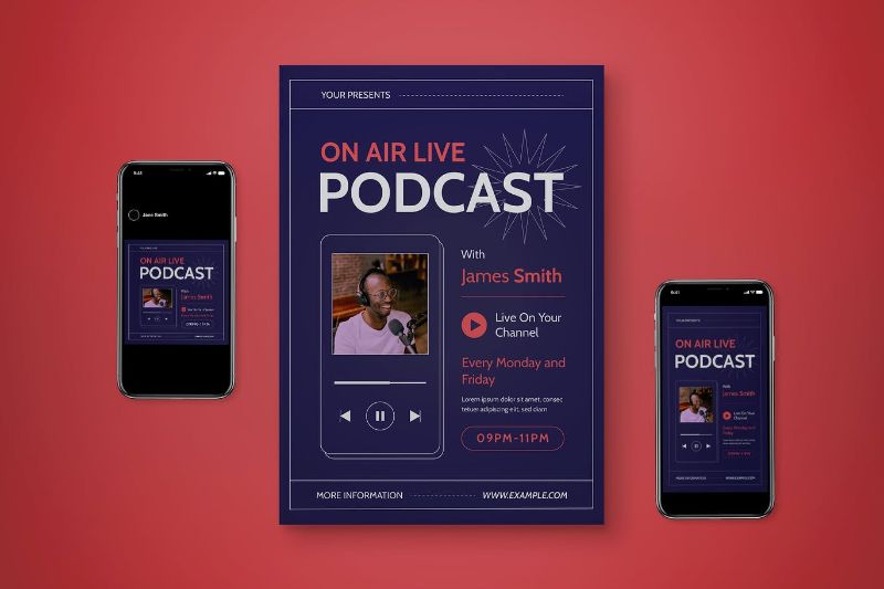 podcast flyers